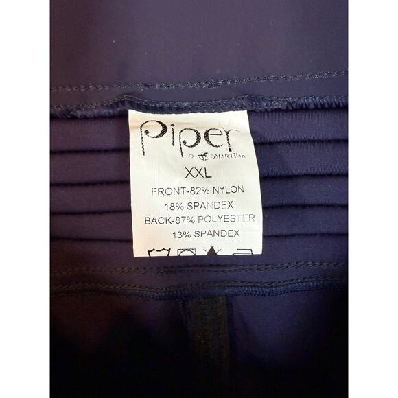 Piper Navy Boot Cut Equestrian Pants - Picture 5 of 10